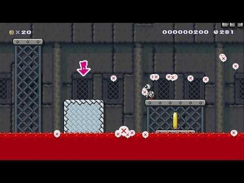 Claw-Spine Castle by Splookish - Super Mario Maker 2 - No Commentary 1bv