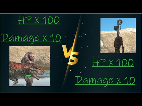 Siren Head VS Trex and Goro The Gaint || Animal Revolt Battle Simulator