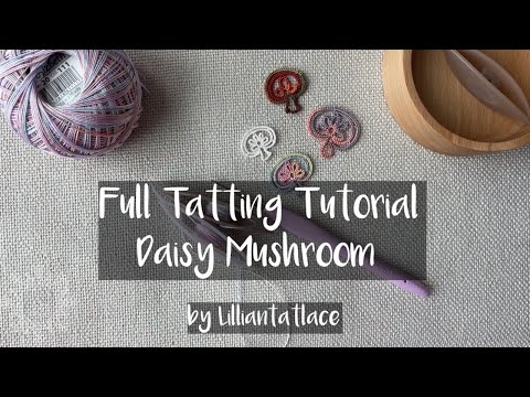 Tatting Tutorial for “Tiny Frozen Water Snowflake ” without bead designed by LillianTatLace