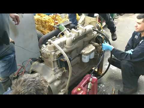 John Deere 6414 rebuilt engine