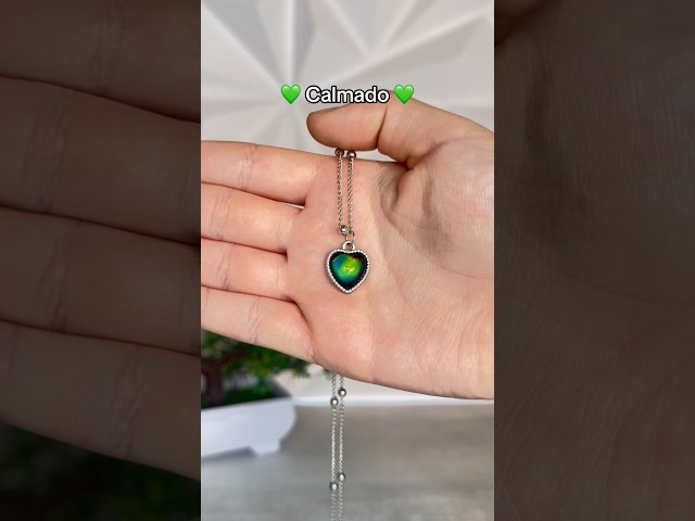Vídeo relacionado con Collar Tiburón Colgante para Mujer y Niñas, Acero Inoxidable, Cambio de Color según Temperatura y Estado de Ánimo