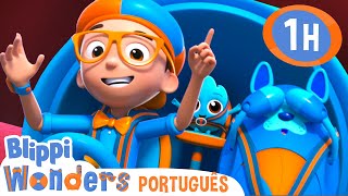 Blippi Descobre Porque Arrotamos! | 1 HORA DO BLIPPI! | Desenhos Animados Infantis em Português