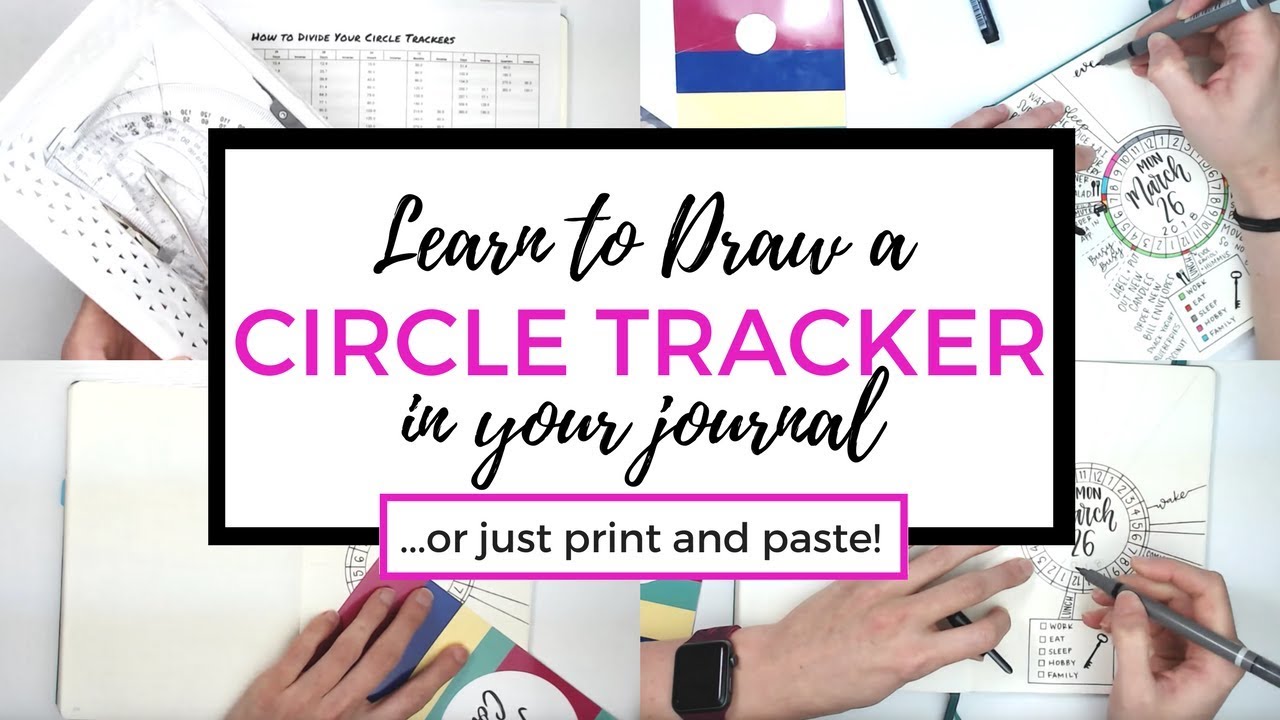 Learn to Draw & Fill in a 24-Hour Circle Tracker