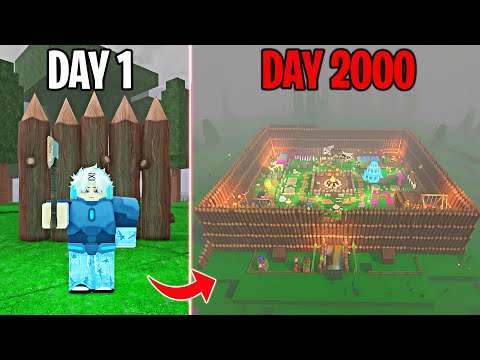 2000 Days to Build a Best Safest Base Ever in 99 Nights in The Forest