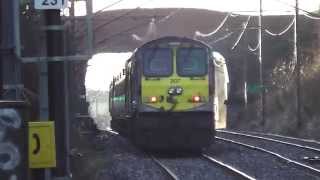 preview picture of video 'IE 201 Class Locomotive 207 + Enterprise Train - Portmarnock Station'