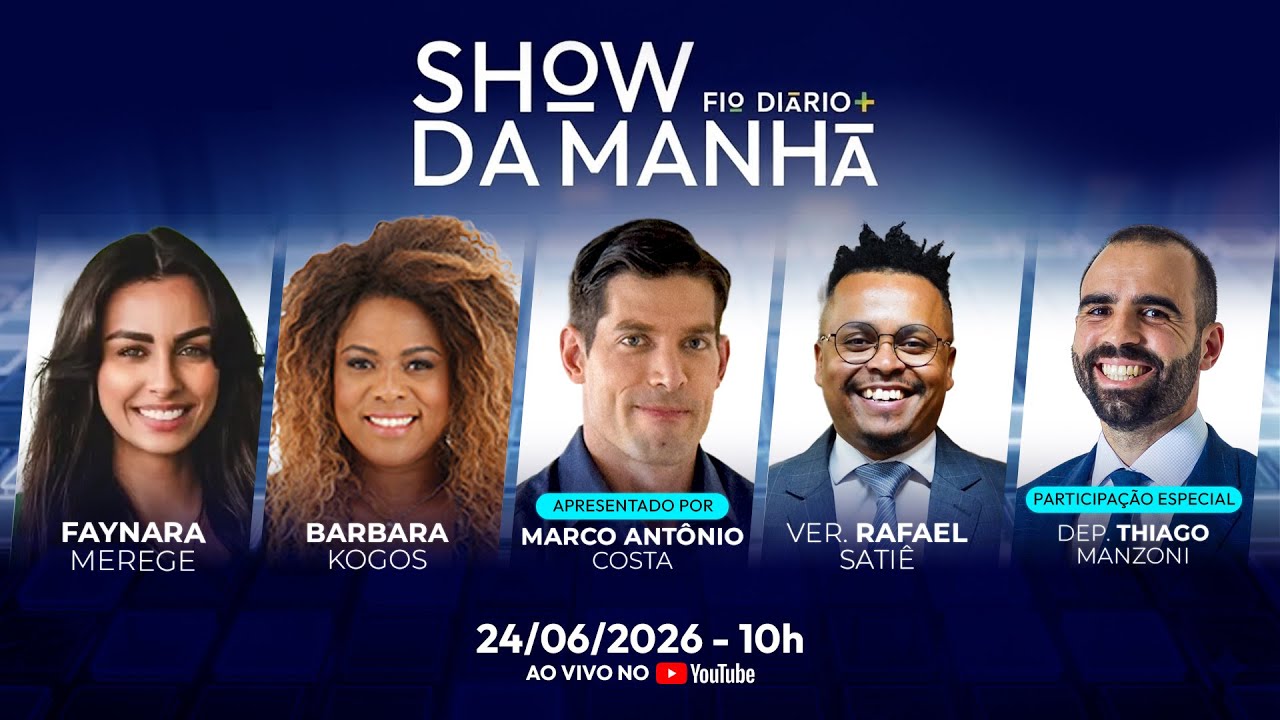SHOW DA MANHÃ - FLÁVIO DÁ CHAPÉU EM LULA- EDIR MACEDO NO ALVO DA PF - 24/06/26