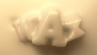 Cinema 4D Tutorial  - Create Wax Type Using Collision Deformer