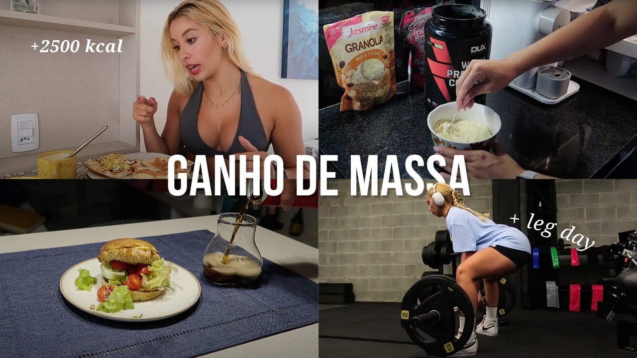 TUDO QUE EU COMO EM UM DIA PARA CONSTRUIR MÚSCULOS