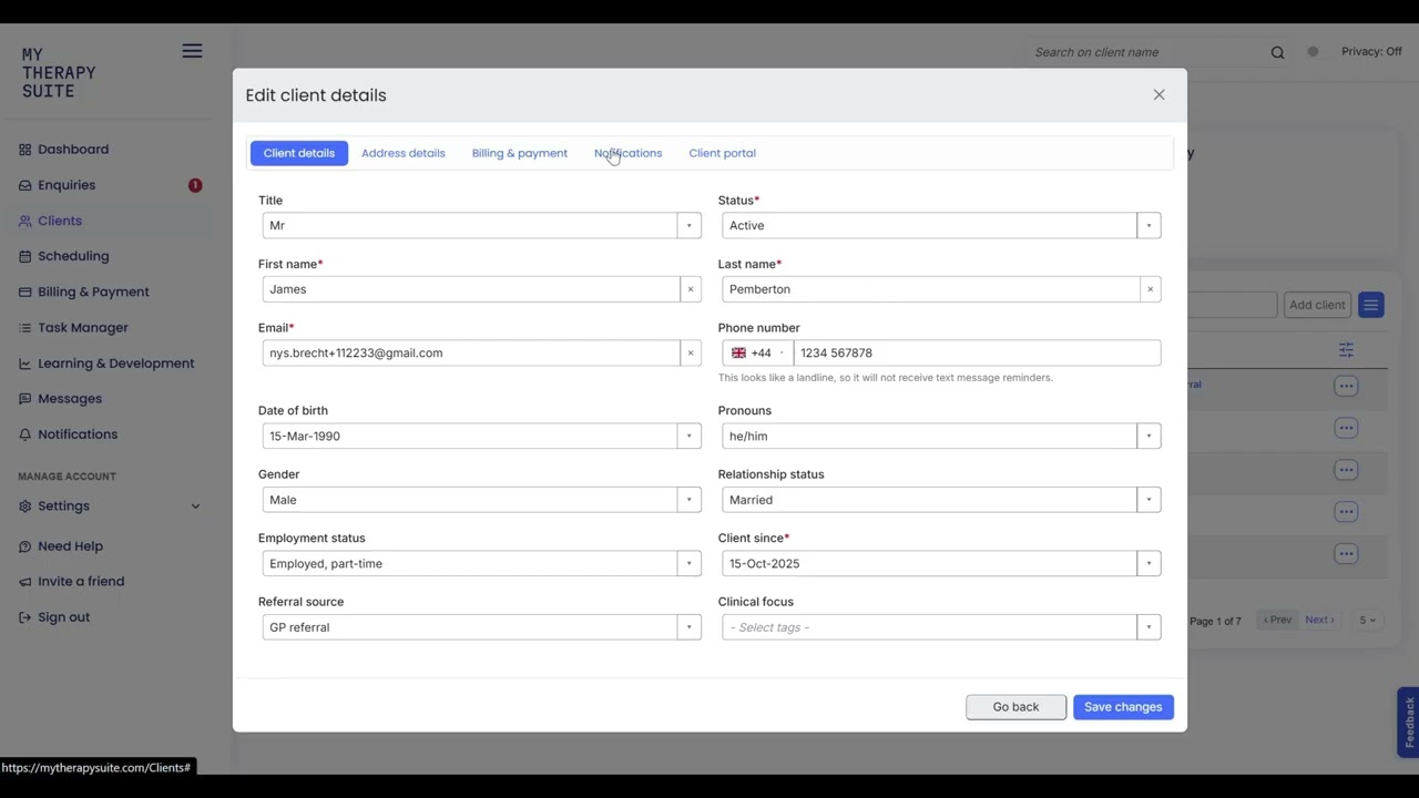 Reminders that go by email, by text, or by both demo