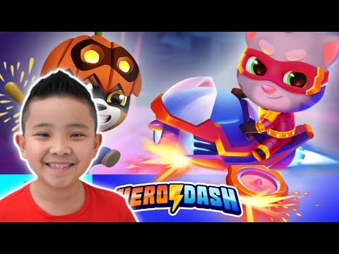 New Gadget ! Epic Jet Bike RACE - Talking Tom Hero Dash VS CKN Toys Car Hero Run (GAME UPDATE)