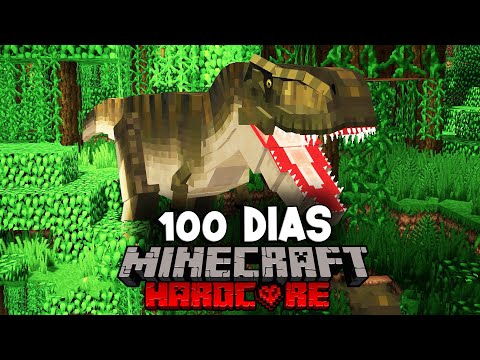 SOBREVIVÍ 100 días en un Apocalipsis de Dinosaurios en Minecraft HARDCORE y esto es lo que sucedió