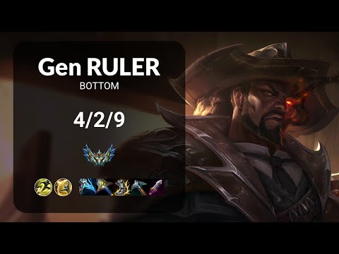 Gen Ruler Lucian vs Sivir BOTTOM - KR CHALLENGER Patch 15.8