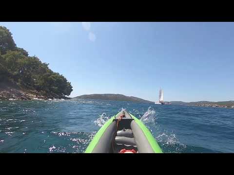 Mit dem Kajak in Kroatien bei Trogir