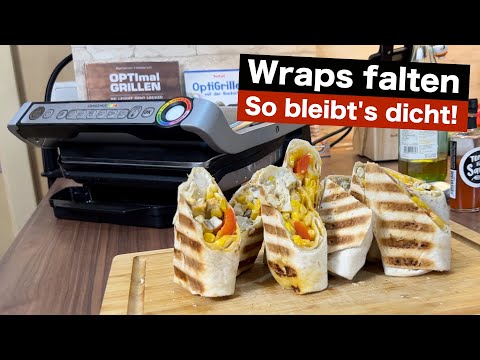 Wrap Falt-Technik für den Tefal OptiGrill - Saftige Hähnchen-Wraps