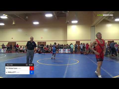 2018 Marine Corps US Open/Masters D Greco Roman 62 RR Rnd 5 - Matthew Robertson (Aubu) Vs. JEFFREY