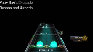 Clone Hero Chart Preview: Demons and Wizards - Poor Man&#39;s Crusade