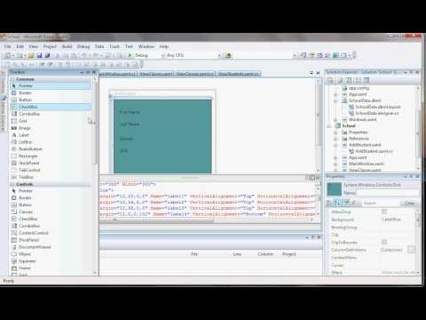 Tutorial 13 - Visual Studio 2008, Linq to SQL, C#, and WPF
