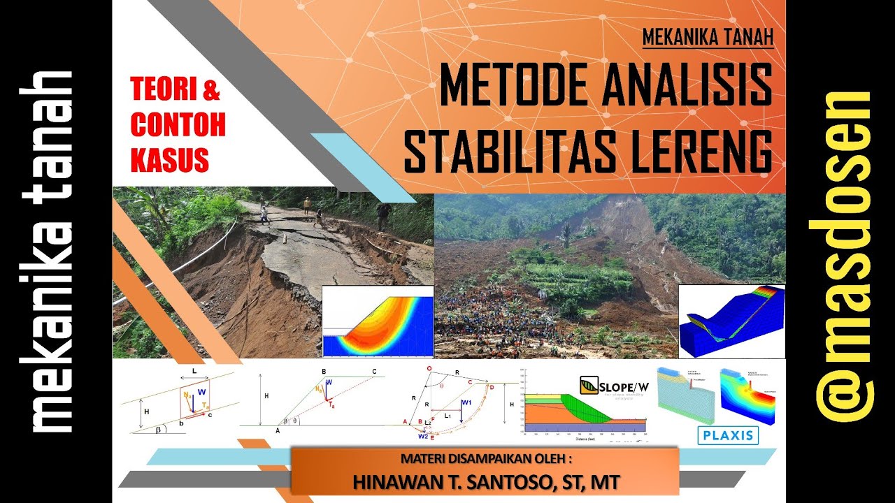 Mekanika Tanah : Analisis Stabilitas Lereng (Teori & Studi Kasus) - Hinawan T. Santoso, ST, MT
