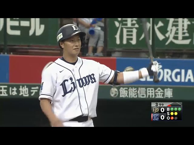 【3回裏】ベテランの巧打で先制!! ライオンズ・渡辺直  引きつけて右打ち 2015/9/21 L-Bs