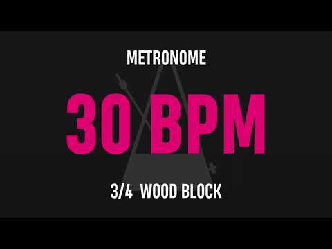 30 BPM 3/4 - Best Metronome (Sound : Wood block)