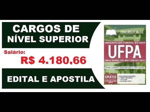 Edital Apostila Concurso UFPA PA 2019 Cargos de Nível Superior