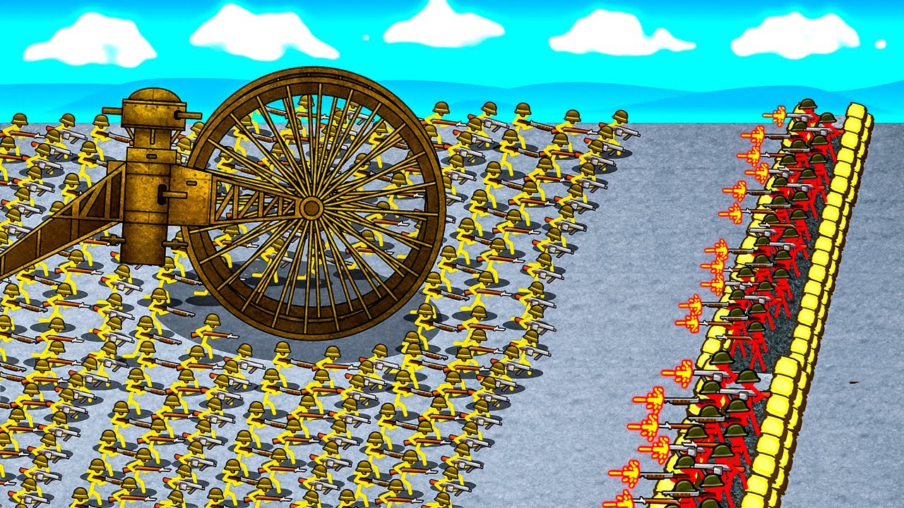 I CLONED TOO MANY RUSSIAN RIFLEMEN in the New UPDATE in Stickman Trenches