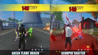 Free fire greenflame Draco vs Scorpio Shatter#ff#shorts#viral