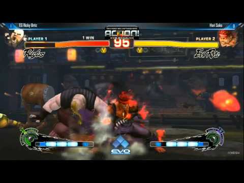 EVO2014 USF4 finals - EG Ricky Ortiz vs Hori Sako (E.RYU)