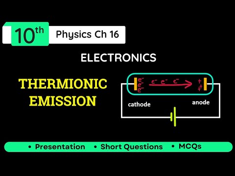 Thermionic Emission Explained Class 10 Physics Chapter 16 | Electronics Concepts Simplified