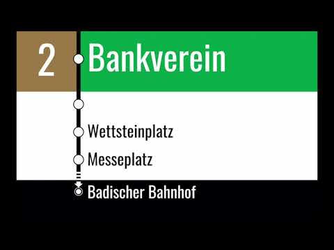 BVB Ansagen - Tram 2 Binningen Kronenplatz – Badischer Bahnhof
