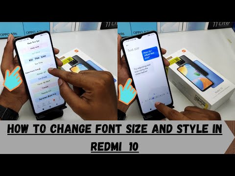 How to Change Font size and  font Style in REDMI 10| How to Change Font Size on Xiaomi Redmi 10