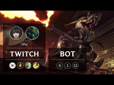 Twitch ADC vs Ezreal - KR Challenger Patch 9.4