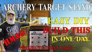 Archery target Stand, step by step build process, Woodworking projects that sale