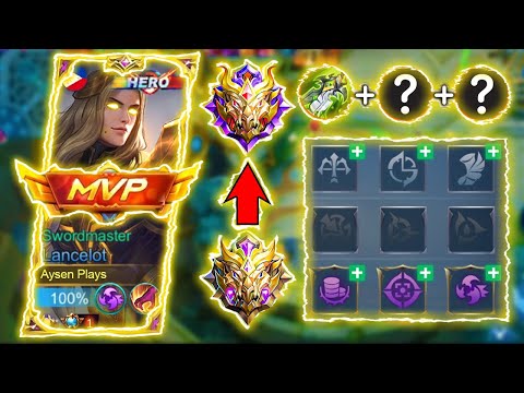 LANCELOT BEST BUILD AND EMBLEM FOR EASY RANK UP! MUST TRY! | PERFECT ROTATION | LANCELOT MLBB