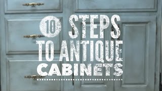 // 10 Steps to Antique Cabinets // #ginaparis #ginaparisdesign #renovationsoul