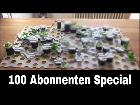 Gravitrax Bahn baut sich selber auf (100 Abonnenten Special)