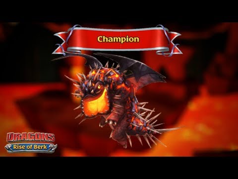 Champion Catastrophic Quaken, Max Level 124 - PvP Champion Dragon Arena 3 | Dragons: Rise of Berk