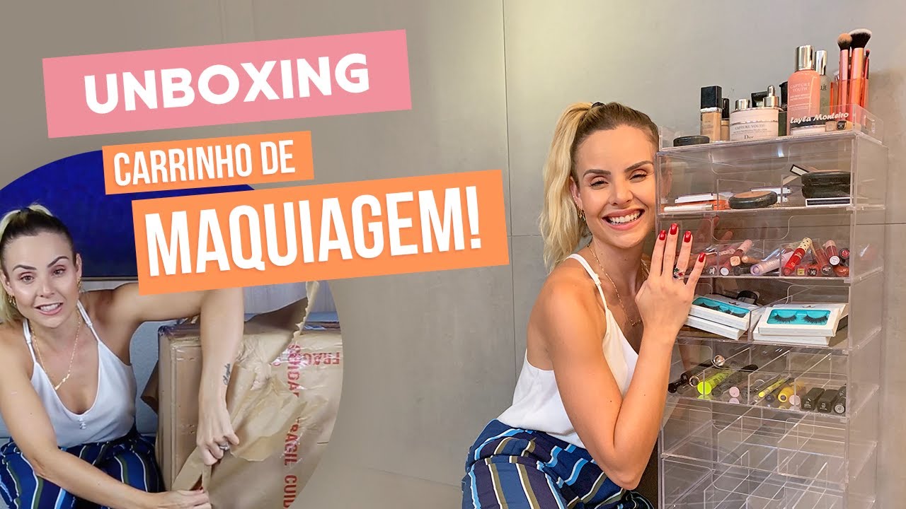 Watch Now Unboxing: Meu CARRINHO DE MAKE de acrílico! | Layla Monteiro Unboxing: Meu CARRINHO DE MAKE de acrílico! | Layla Monteiro