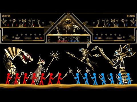 Stickman Fight : Gods of Egypt - Marble & Ragdoll battle