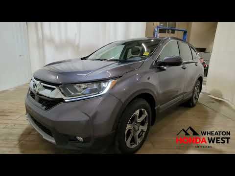 2019 Honda CR-V EX-L AWD in Gray for sale at Wheaton Honda West in Calgary, AB