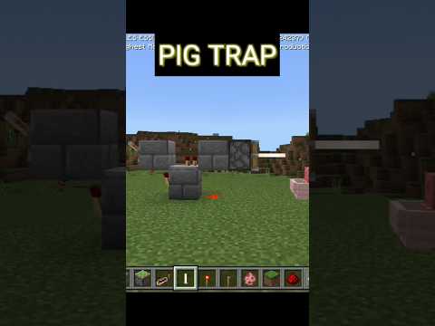Ultimate Minecraft Pig Trap Trick! 😱🐷 #shorts