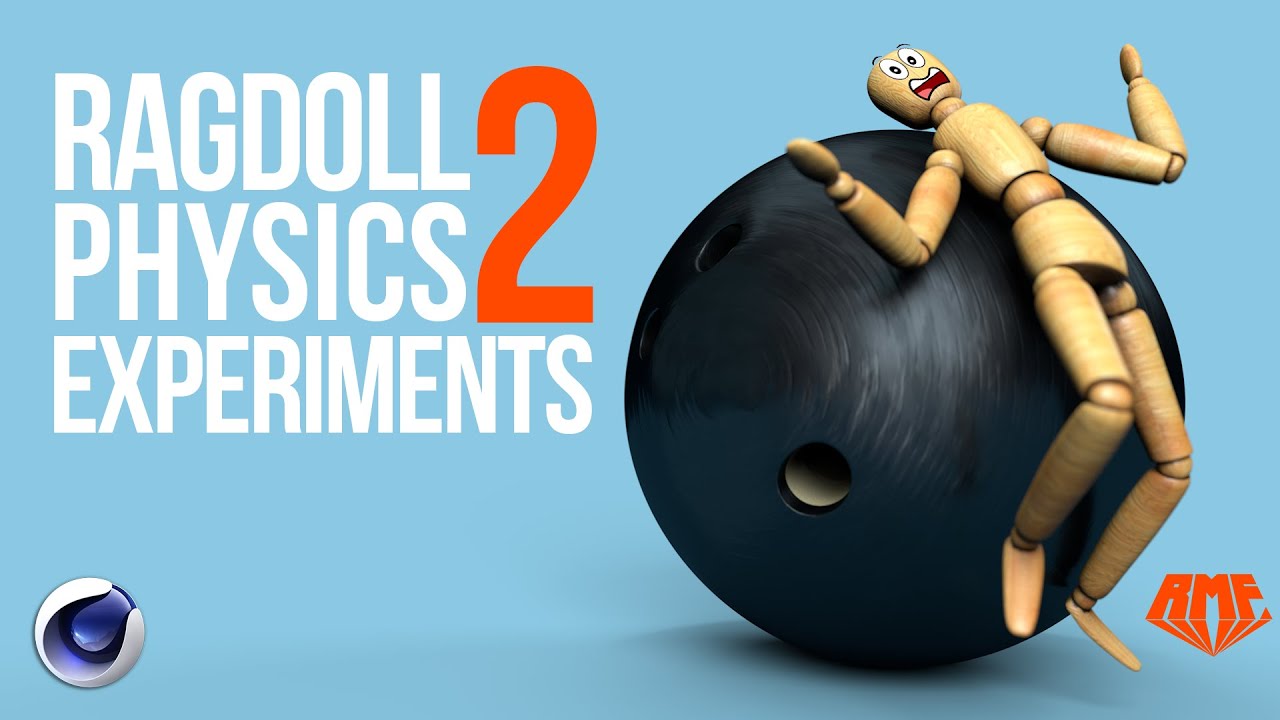 RagDoll Physics Experiments 2 | More physics fun in Cinema 4D