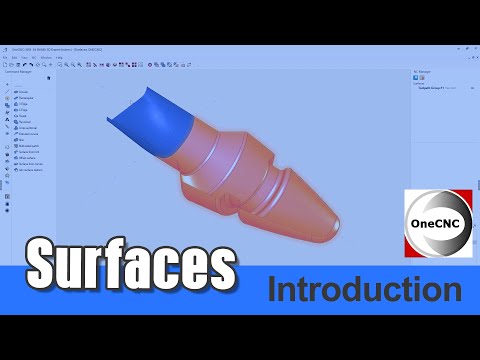 OneCNC CADCAM: Surfaces Introduction
