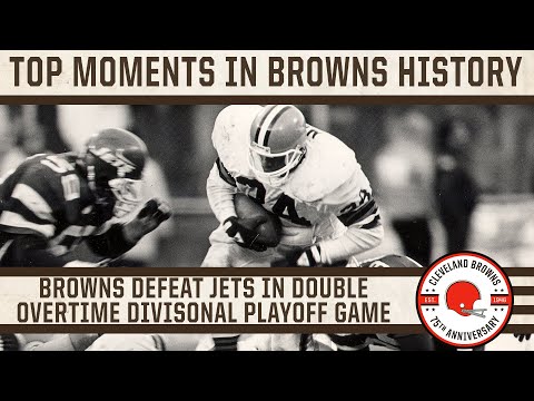 Top 75 Moments: No. 16 - Browns defeat the Jets 23-20 in double OT in the 1986 Divisional Playoffs