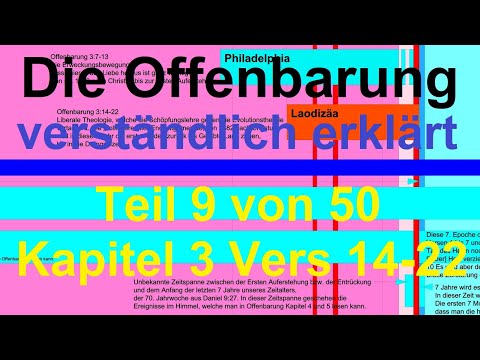 🐟 Die Offenbarung verständlich erklärt. Teil 9 Kap.  3 Vers 14 - 22. Die Gemeinde Laodizäa.