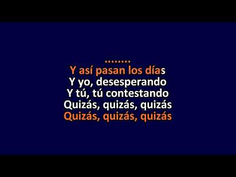Andrea Bocelli - Quizas Quizas Quizas ft. Caroline Campbell (Live) - Karaoke Instrumental Lyrics