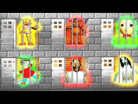 Minecraft PE : DO NOT CHOOSE THE WRONG SECRET PRISON BASE! (Baldi Basics, Granny, FNAF)