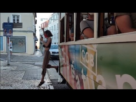 Graça Walk, Lisbon Walk, Lisbon Downtown, Portugal [4k Ultra HD]