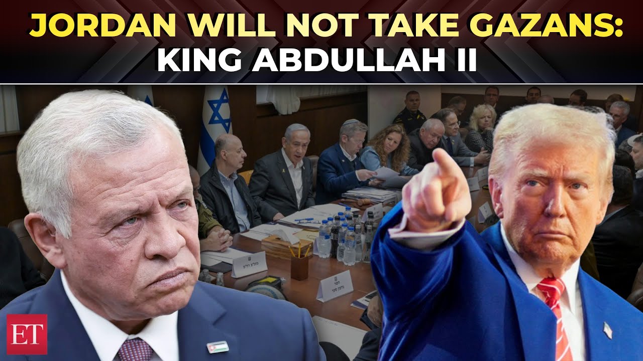 ‘No Trump, we won’t’: Jordan King rebuffs US President’s proposal to absorb Palestinians