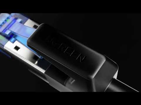 Сетевой кабель Ugreen NW153 Cat 8 S/FTP 40 Гбит/с 1 м нейлоновый черный - фото 6 - id-p1980182490